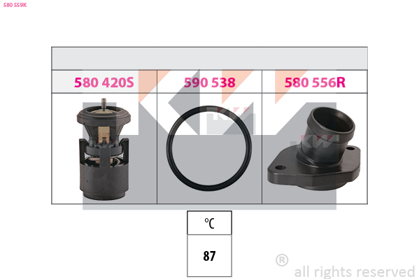 Termostat chladenia KW